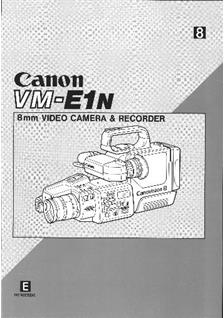 Canon VM E 1 manual